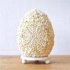 Boho Morská Mušľová Lampa - Vzorovaná Oválna - 15cm (Varianta Vzorovaná Oválna - 15cm)