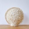 Boho Morská Mušľová Lampa - Veľká Vzorovaná Okrúhla - 30 cm (Varianta Veľká Vzorovaná Okrúhla - 30 cm)