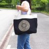 Veľká Nákupná Taška (38x15x43cm) Čokoládová Stonewash 14oz - Slobodná Čakra