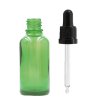 30ml Zelená Sklenená Fľaška s Kvapkadlom s Čiernou T/E Pipetou (Varianta 30ml Zelená Sklenená Fľaška s Kvapkadlom s Čiernou T/E Pipetou)