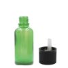 15ml Zelená Sklenená Fľaška s Uzáverom s Detskou Poistkou (Varianta 15ml Zelená Sklenená Fľaška s Uzáverom s Detskou Poistkou)