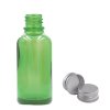 50ml Zelená Sklenená Fľaška s Hliníkovým Uzáverom (Varianta 50ml Zelená Sklenená Fľaška s Hliníkovým Uzáverom)