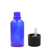 15ml Modrá Sklenená Fľaška s Uzáverom s Detskou Poistkou (Varianta 15ml Modrá Sklenená Fľaška s Uzáverom s Detskou Poistkou)