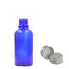 10ml Modrá Sklenená Fľaška s Hliníkovým Uzáverom (Varianta 10ml Modrá Sklenená Fľaška s Hliníkovým Uzáverom)