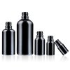 50ml Čierna Sklenená Fľaška - Bez Uzáveru