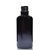 50ml Čierna Sklenená Fľaška - Bez Uzáveru