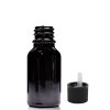 15ml Čierna Sklenená Fľaška s Uzáverom s Detskou Poistkou (Varianta 15ml Čierna Sklenená Fľaška s Uzáverom s Detskou Poistkou)
