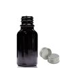 15ml Čierna Sklenená Fľaška s Hliníkovým Uzáverom (Varianta 15ml Čierna Sklenená Fľaška s Hliníkovým Uzáverom)