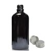 100ml Čierna Sklenená Fľaška s Hliníkovým Uzáverom (Varianta 100ml Čierna Sklenená Fľaška s Hliníkovým Uzáverom)