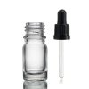 5ml Číra Sklenená Fľaška s Kvapkadlom s Čiernou T/E Pipetou (Varianta 5ml Číra Sklenená Fľaška s Kvapkadlom s Čiernou T/E Pipetou)