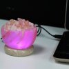 USB Himalájska Soľná Lampa Viacfarebná - Miska