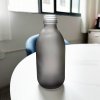 300 ml Liekovka Zo Sivého Matného Skla - Bez Uzáveru