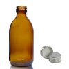 250ml Jantárová Sklenená Fľaša s Hliníkovým Uzáverom (Varianta 250ml Jantárová Sklenená Fľaša s  Hliníkovým Uzáverom)