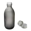 300ml Šedá Liekovka z Matného Skla s Hliníkovým Uzáverom (Varianta 300ml Šedá Liekovka z Matného Skla s Hliníkovým Uzáverom)
