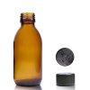 150ml Fľaška z Jantárového Skla s Uzáverom (Varianta 150ml Fľaška z Jantárového Skla s Uzáverom)