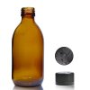 250ml Fľaška z Jantárového Skla s Uzáverom (Varianta 250ml Fľaška z Jantárového Skla s Uzáverom)