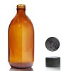 500ml Fľaška z Jantárového Skla s Uzáverom (Varianta 500ml Fľaška z Jantárového Skla s Uzáverom)