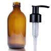 300ml Fľaška z Jantárového Skla s Pumpičkou (Varianta 300ml Fľaška z Jantárového Skla s Pumpičkou)