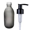 300ml Fľaštička zo Sivého skla s Pumpičkou (Varianta 300ml Fľaštička zo Sivého skla s Pumpičkou)