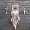 Ochranný Lapač Snov - Veľký - Macramé - Biela / Šedá / Hnedá (Varianta Veľký - Macramé)