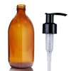 500ml Fľaška z Jantárového Skla s Pumpičkou (Varianta 500ml Fľaška z Jantárového Skla s Pumpičkou)