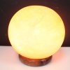 Soľná Lampa Guľatá - Veľký Drevený Podstavec