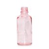 50ml Ružová Sklenená Fľaška - Bez Uzáveru