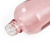 100ml Ružová Sklenená Fľaška - Bez Uzáveru