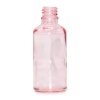 100ml Ružová Sklenená Fľaška - Bez Uzáveru