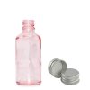 30ml Ružová Sklenená Fľaška s Hliníkovým Uzáverom (Varianta 30ml Ružová Sklenená Fľaška  s Hliníkovým Uzáverom)