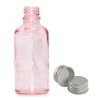 100ml Ružová Sklenená Fľaška s Hliníkovým Uzáverom (Varianta 100ml Ružová Sklenená Fľaška  s Hliníkovým Uzáverom)
