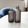 30ml Fľaška z Matného Šedého Skla - Bez Uzáveru