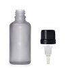 50ml Fľaška z Matného Šedého Skla s Kvapkacím Uzáverom (Varianta 50ml Fľaška z Matného Šedého Skla s Kvapkacím Uzáverom)
