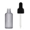 10ml Fľaška z Matného Šedého Skla s Čiernou Pipetou (Varianta 10ml Fľaška z Matného Šedého Skla s Čiernou Pipetou)