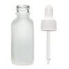 100ml Fľaška z Matného Bieleho Skla s Bielou Pipetou (Varianta 100ml Fľaška z Matného Bieleho Skla s Bielou Pipetou)