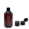 250 ml Jantárová Plastová Fľaša Boston s Uzáverom 28 mm (Varianta 250 ml Jantárová Plastová Fľaša Boston s Uzáverom 28 mm)
