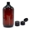 1000ml Jantárová Plastová Fľaša Boston s Uzáverom 28mm (Varianta 1000ml Jantárová Plastová Fľaša Boston s Uzáverom  28mm)