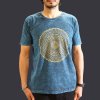 Stone Wash Tričko (M) - Mandala - Modré (Varianta Mandala - Modré)