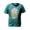 Stone Wash Tričko (M) - Hamsa - Zelené (Varianta Hamsa - Zelené)
