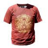 Stone Wash Tričko (S) - Hamsa - Gaštanovo Hnedé (Varianta Hamsa - Gaštanovo Hnedé)