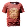 Stone Wash Tričko (L) - Hamsa - Gaštanovo Hnedé (Varianta Hamsa - Gaštanovo Hnedé)
