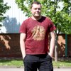 Stone Wash Tričko (XL) - Hamsa - Gaštanovo Hnedé (Varianta Hamsa - Gaštanovo Hnedé)