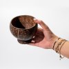 Malá Prírodná Kokosová Miska - Leštená - na Remeselné Použitie - 9x10cm na Stojane (Varianta Leštená - na Remeselné Použitie)