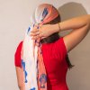 Nomad Sari - Letná Šatka - 180x50cm - Ryba - Koralová (Varianta Letná Šatka -  180x50cm)