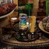 Stojan na Palo Santo a Vydymovadlá - Mandala - Červená so Srdiečkovým Leskom (Varianta Mandala - Červená so Srdiečkovým Leskom)