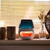 Aroma Difuzér s Himalájskou Soľou a Efektom Plameňa – Biely USB – Meniace Farby a Časovač (Varianta Aroma Difuzér s Himalájskou Soľou a Efektom Plameňa – Biely USB – Meniace Farby a Časovač)