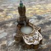 Stojan na Vonné Kužele "Tečúci Dym" - Mangové Drevo - Malý - Hamsa (Varianta Mangové Drevo - Malý)