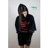 tell me something about my future hoodie black mikina s kapucou oversize krátky rukáv timeless piece dizajn AiM
