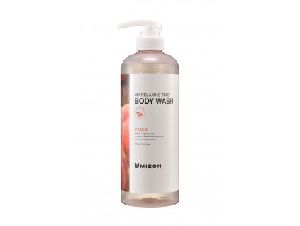 Jemný sprchový gel s vůní broskve - Mizon My Relaxing Time Body Wash Peach