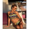 Dámské dvoudílné plavky Sunset Palms – velmi sexy letní model v barvách západu slunce